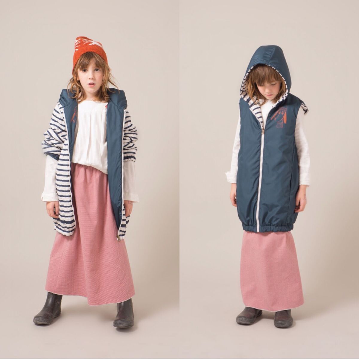 BOBO CHOSES 2017秋冬 官方正品 可拆袖双面带帽棉服 国内现货在类目 童装/婴儿装/亲子装, 棉袄/棉服中 - 来自Buy2taobao.com提供专业的淘宝代购服务
