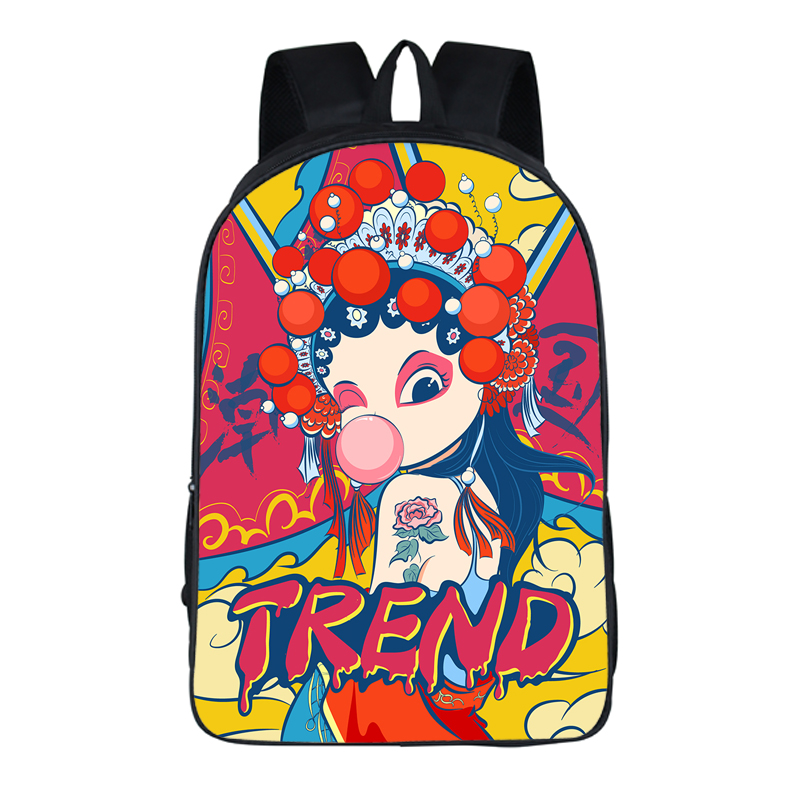 Chinese style schoolbag Chaopai Fashion street men and women student Backpack travel Casual Bagsin the Electronic Dictionary/Electronic paper book/Stationery , Everyday school supplies , Schoolbag category - from Buy2taobao.com to provide professional Taobao agent buy service