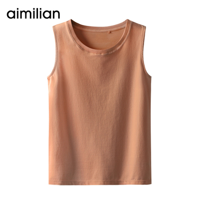 艾米恋吊带背心女夏季外穿纯棉无袖t恤韩版学生宽松百搭打底背心