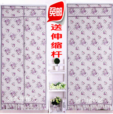 加厚棉门帘冬季挡风长门帘布艺家用卧室客厅防寒保暖隔音定做包邮