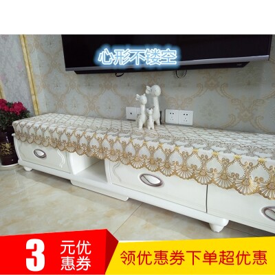 欧式床头柜电视柜防尘盖布餐桌茶几布长方形桌垫台布田园餐桌桌布