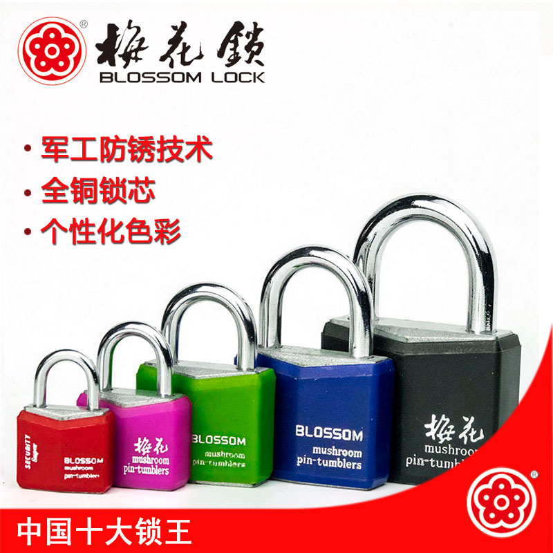 Plum lock Diamond Plastic bag colour Antirust waterproof Lock student drawer Luggage and luggage cabinet Padlockin the Basic building materials , Home Hardware , Locks , Padlock category - from Buy2taobao.com to provide professional Taobao agent buy service