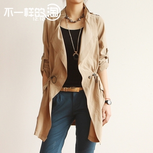 ins秋款英伦通勤气质中长款舒适面料修身休闲风衣外套女款包邮|ruв категории Женская одежда, ветровка - от Buy2taobao.com для оказания профессиональной услуги покупки агента Taobao