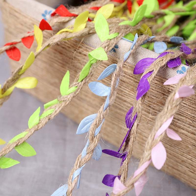 undefined5 millimeter rope Leaf Mixed weaving Forest series Hemp rope fresh decorate Hemp rope rope DIY Background caneundefinedin the Festive supplies/Gift , Wedding Themes/Props , Wedding silk flower category - from Buy2taobao.com to provide professional Taobao agent buy service