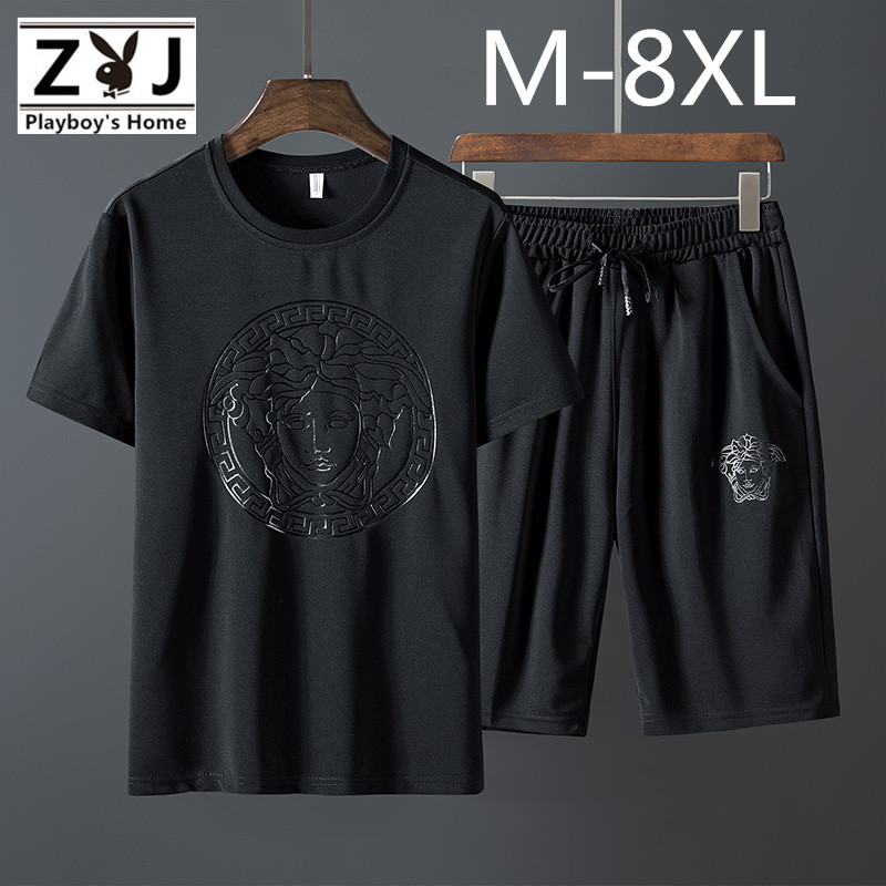 suit summer Korean Edition Trend handsome leisure time motion Two piece set Hip hop Chaopai Net Red Summer wear clothesin the Men's clothing, T-shirt category - from Buy2taobao.com to provide professional Taobao agent buy service
