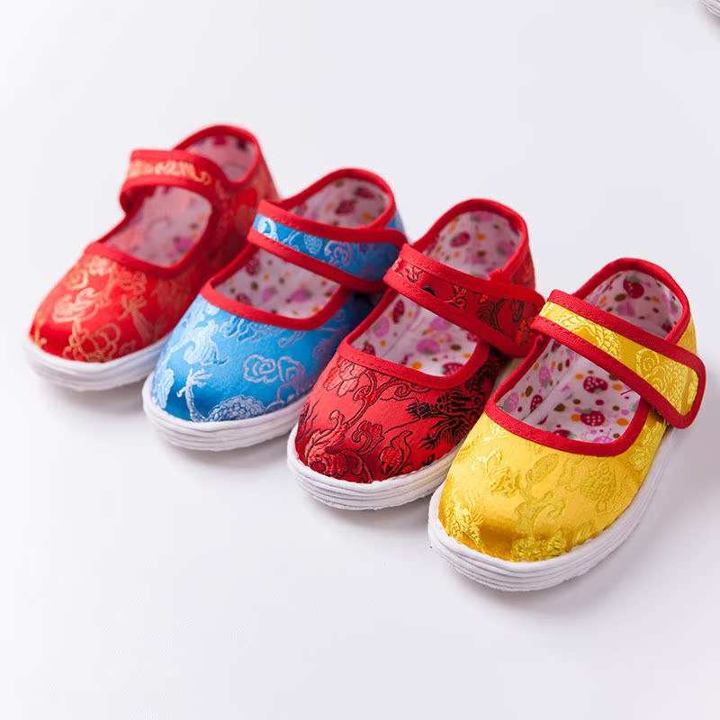 Spring and summer baby Cotton Pure handwork Cloth shoes men and women children 1-3 One-year-old embroidered shoesin the Shoes/Baby Shoes/Parent-child shoes , Traditional shoes/Hand-woven shoes category - from Buy2taobao.com to provide professional Taobao agent buy service