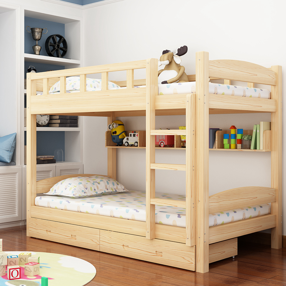 Wooden bed On the bed pine Bunk bed Down bed Two double-deck bed Children bed dormitory Mother and sonin the Residential furniture , Beds , Height/Trundle category - from Buy2taobao.com to provide professional Taobao agent buy service