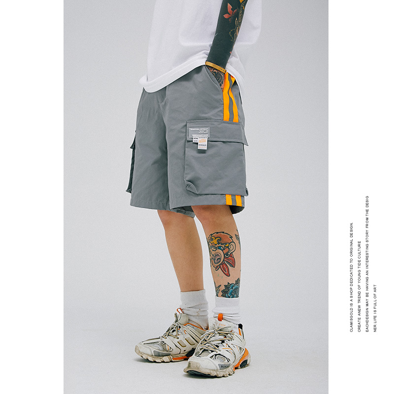 Hidden in the market 19ss American style Retro Chaopai motion pocket Drawstring Elastic Five point pants men and women street shortsin the Men's clothing, Casual pants category - from Buy2taobao.com to provide professional Taobao agent buy service