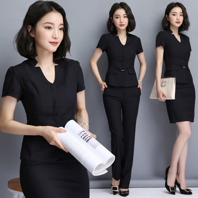 职业装工作服套装女夏天新短袖西装珠宝店气质前台接待工装裙店长|msdalam kategori Butik wanita / wanita, menetapkan/pakaian seragam pelajar/seragam kerja, skirt kerjaya guaman - dari Buy2taobao.com untuk memberikan perkhidmatan ejen Taobao profesional membeli