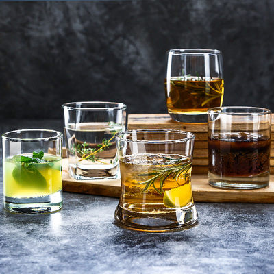 Ocean进口玻璃杯子喝水杯泡茶杯果汁杯牛奶杯啤酒杯客厅家用套装