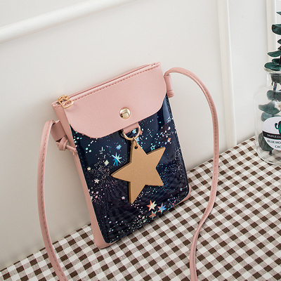 韩版夏天拉链手机包单肩小包休闲斜跨包女夏季手机袋百搭仙女上新