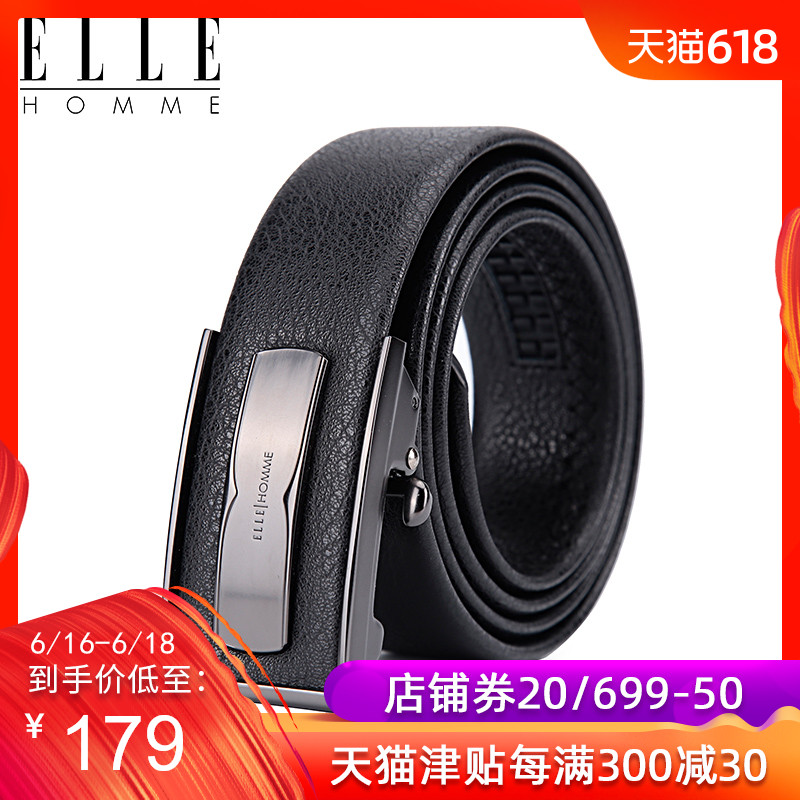 ELLE HOMME牛皮腰带男士商务休闲男自动扣皮带时尚潮流青年裤带男|msdalam kategori Aksesori/Belt kulit/Hat/Muffler, tali pinggang/tali pinggang kulit/pinggang - dari Buy2taobao.com untuk memberikan perkhidmatan ejen Taobao profesional membeli