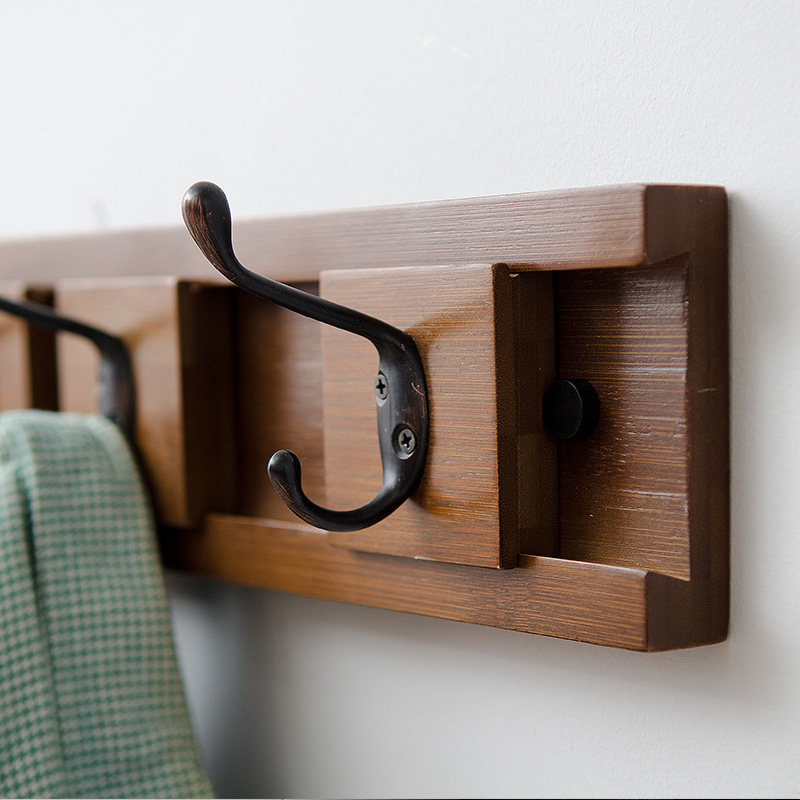 2019 Popular wall woodiness Hooks After the door Northern Europe Coat rack Wall hanging Clothes hanger bedroom solid wood Coat hookin the Storage consolidation , Family finishing equipment , Hook/Sticky hooks category - from Buy2taobao.com to provide professional Taobao agent buy service