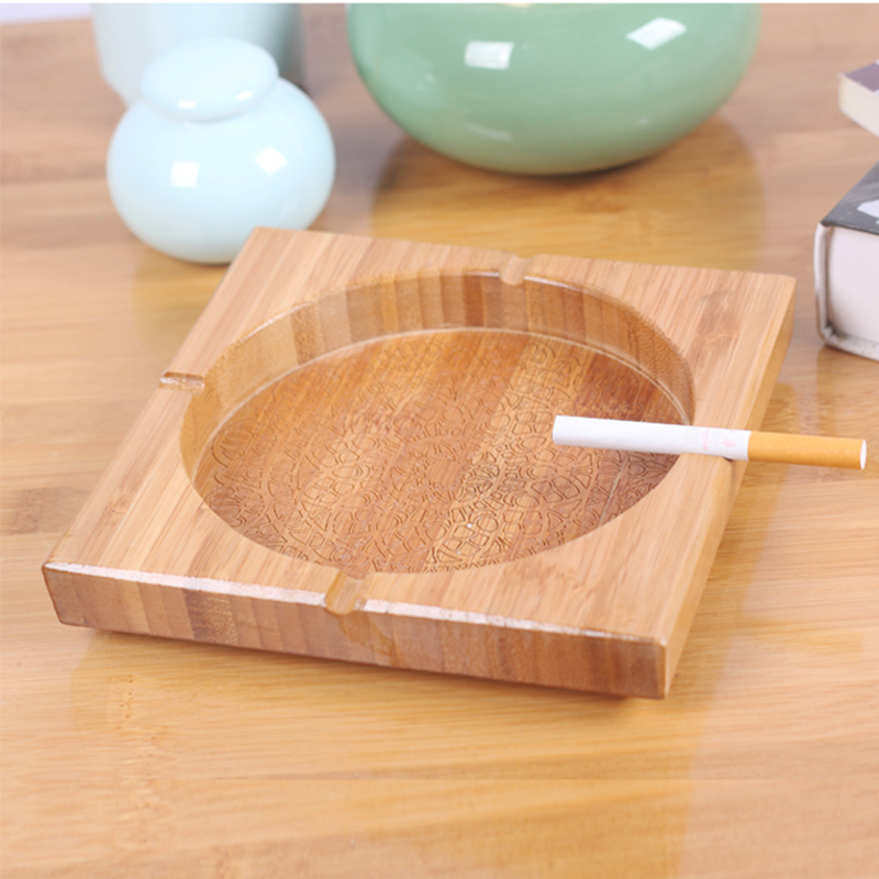 Bamboo circular ashtray originality Simplicity personality to work in an office fashion Bamboo square Carved household ashtrayin the Festive supplies/Gift , Gift ideas , Fashion ashtray category - from Buy2taobao.com to provide professional Taobao agent buy service