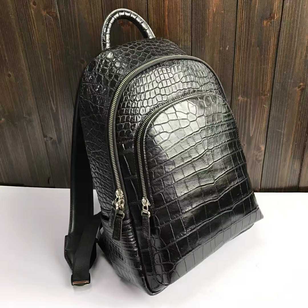 锦绣御宝精选保真泰国鳄鱼皮双肩包无拼接肚皮在类目 箱包皮具/热销女包/男包, 双肩背包中 - 来自Buy2taobao.com提供专业的淘宝代购服务