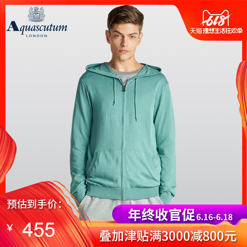Aquascutum/雅格狮丹男士连帽纯棉舒适卫衣时尚多色长袖多彩|ruв категории Мужская одежда, свитер/свитер - от Buy2taobao.com для оказания профессиональной услуги покупки агента Taobao