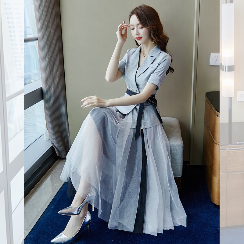 蘇木影子869#2019夏裝新款氣質女神範時尚職業西裝連衣裙兩件套在類目 模玩/動漫/周邊/cos/桌遊, Cosplay服飾/道具/服務, Cosplay女裝中 - 來自Buy2taobao.com提供專業的淘寶代購服務