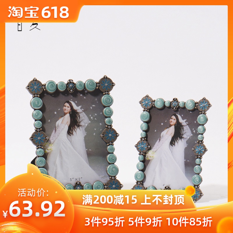 European style Metals 67 Photo frame a living room bedroom Office ornament Seven inches desktop Photo Frame a decorationin the Home accessories , Frame/Frames category - from Buy2taobao.com to provide professional Taobao agent buy service