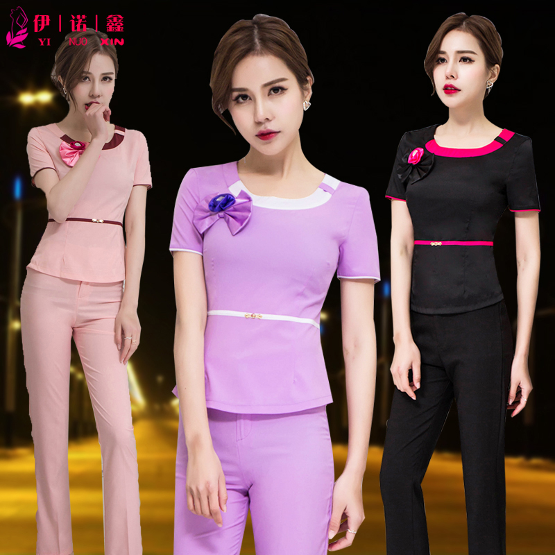 2018 summer Beautician coverall new pattern high-grade sexy Show thin Foot massage Foot Sauna techniciansin the Women's clothing/Boutique , Set/Student uniforms/Work uniforms , Hotel work uniforms category - from Buy2taobao.com to provide professional Taobao agent buy service