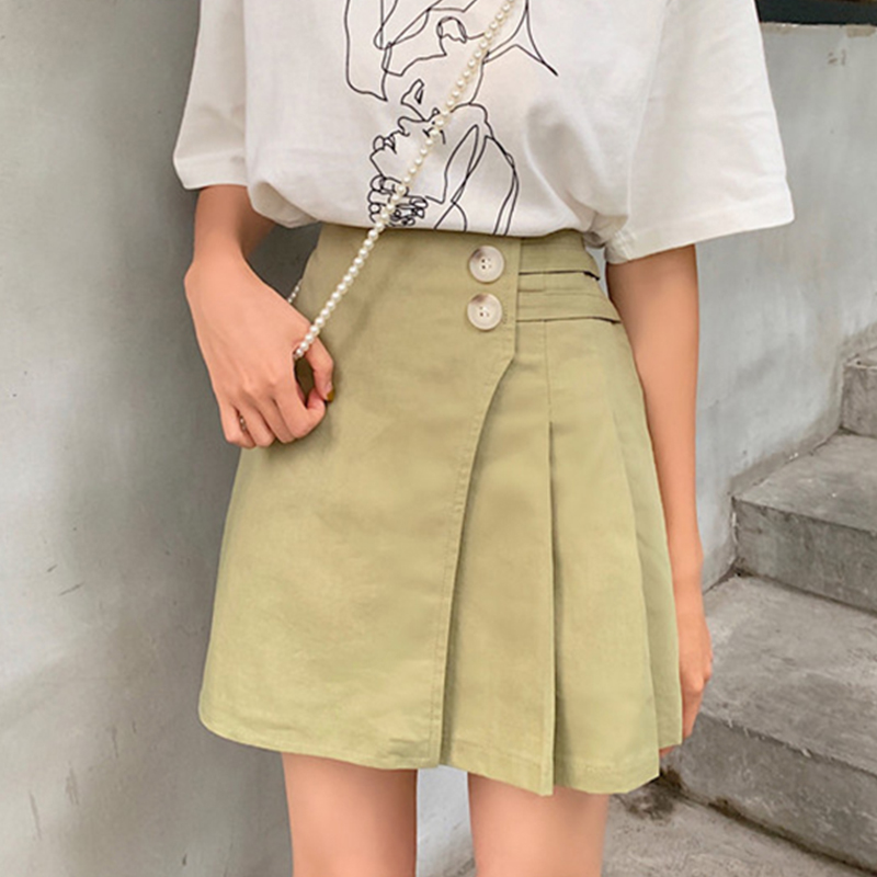 夏季2019新款韩版显瘦高腰不规则百褶裙ins超火的半身裙A字短裙女在类目 女装/女士精品, 半身裙中 - 来自Buy2taobao.com提供专业的淘宝代购服务
