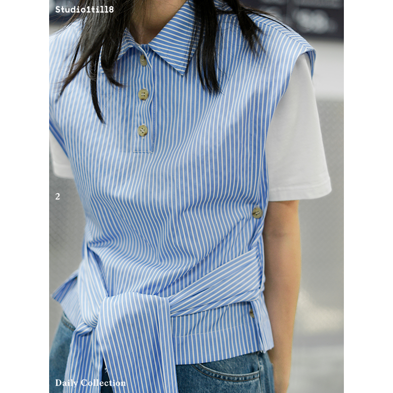 Studio1till8 Spring fashion Versatile originality stripe Vest designer Original have cash less than that is registered in the accounts Easy vestin the Women's clothing/Boutique , Vest harness category - from Buy2taobao.com to provide professional Taobao agent buy service