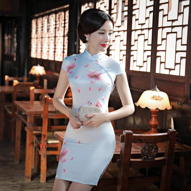 Beautiful high-grade Luxurious grace Hao Teng Dream to super 2019 Special shop Jane grid east cheongsam Dressin the Women's clothing/Boutique , Wedding/Cheongsam/Formal dress , Cheongsam category - from Buy2taobao.com to provide professional Taobao agent buy service