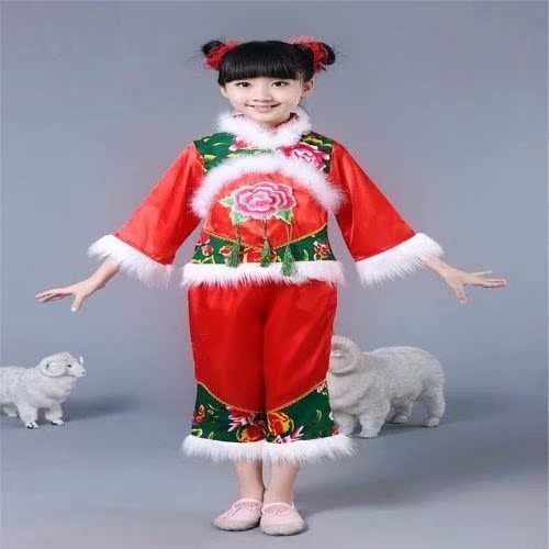 儿童红灯笼舞蹈服秧歌舞演出服幼儿民族舞圣诞元旦喜庆表演服装|ruв категории Женская одежда, костюм/национальная одежда/театр костюм, национальная одежда/этап погрузки - от Buy2taobao.com для оказания профессиональной услуги покупки агента Taobao
