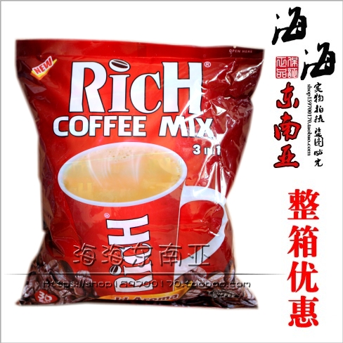 泰国 原装进口rich红色特浓香醇浓咖啡 18克*30包咖啡 540g 包邮在类目 咖啡/麦片/冲饮, 速溶咖啡/咖啡豆/粉, 速溶咖啡中 - 来自Buy2taobao.com提供专业的淘宝代购服务