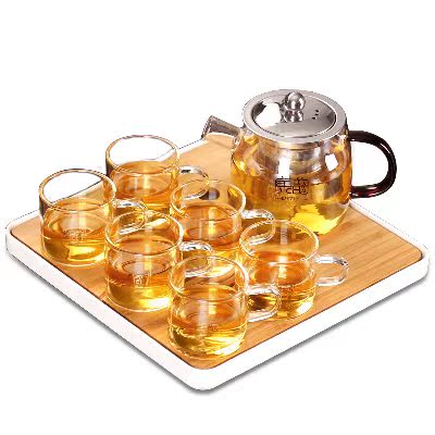 透明玻璃茶具套装家用办公室旅行茶具功夫茶杯套装现代简约在类目 餐饮具, 茶具, 功夫茶具中 - 来自Buy2taobao.com提供专业的淘宝代购服务