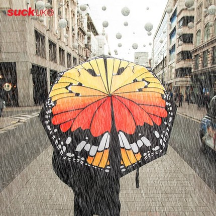 英國SUCK UK蝴蝶雨傘女韓國小清新晴雨兩用原宿三折疊傘加固抗風在類目 居家日用, 傘/雨具/防雨/防潮, 傘中 - 來自Buy2taobao.com提供專業的淘寶代購服務