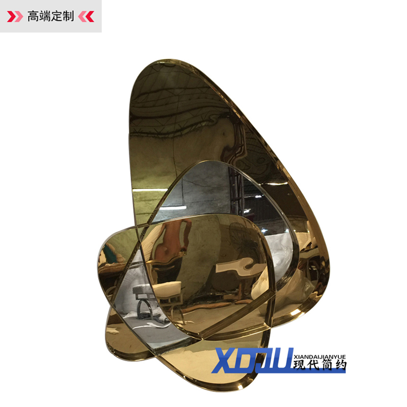 鏡面不鏽鋼香槟金色鏡子異形壁飾創意家居飾品立體牆面裝飾鏡6830在類目 家居飾品, 壁飾中 - 來自Buy2taobao.com提供專業的淘寶代購服務