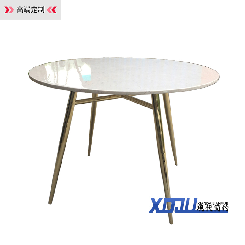 简约现代不锈钢大理石餐桌售楼处会客休闲咖啡桌接待洽谈圆桌6835在类目 商业/办公家具, 办公家具, 办公桌, 会议桌中 - 来自Buy2taobao.com提供专业的淘宝代购服务