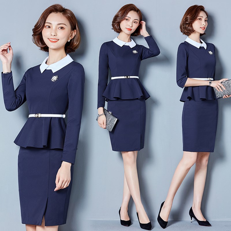Business Suits Women's wear Dress Autumn 2018 new pattern Long sleeve work clothes OL Reception temperament suit Beautician coverallin the Women's clothing/Boutique , Set/Student uniforms/Work uniforms , Career skirt suits category - from Buy2taobao.com to provide professional Taobao agent buy service