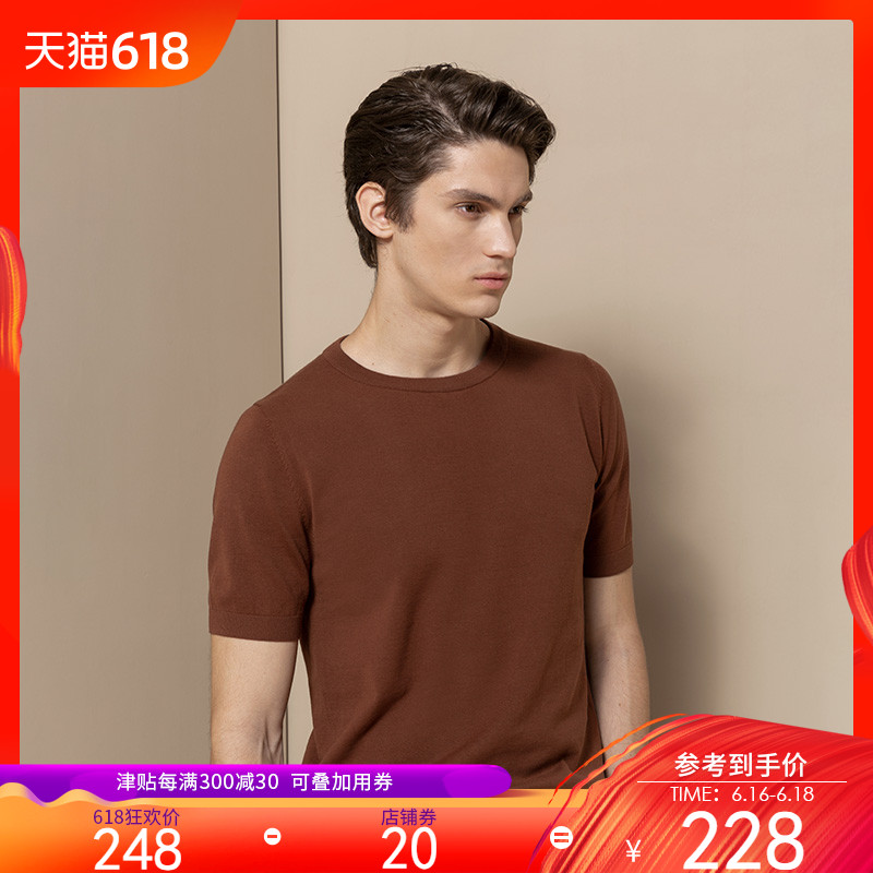 ThomWills2019新款针织t恤男圆领纯棉短袖潮夏季透气休闲半袖修身|ruв категории Мужская одежда, футболка - от Buy2taobao.com для оказания профессиональной услуги покупки агента Taobao