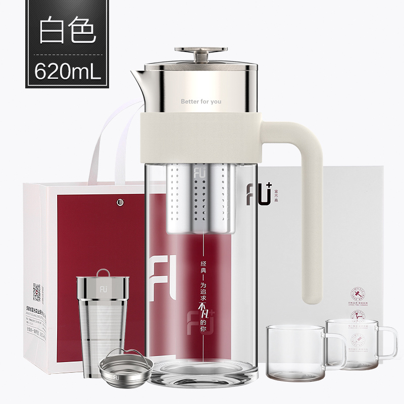富光玻璃套装FU+ 系列凉水壶大容量玻璃过滤家用玻璃杯耐热开水壶|msdalam kategori pinggan mangkuk, Cup/cawan/cerek, botol air sejuk - dari Buy2taobao.com untuk memberikan perkhidmatan ejen Taobao profesional membeli