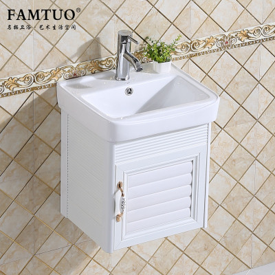 简易挂墙式洗手盆柜组合小户型卫生间支架洗脸面池陶瓷迷你洗漱台