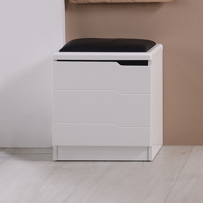 现代简约客厅门口黑白色烤漆换鞋凳 进门可坐穿鞋式鞋柜穿鞋凳子