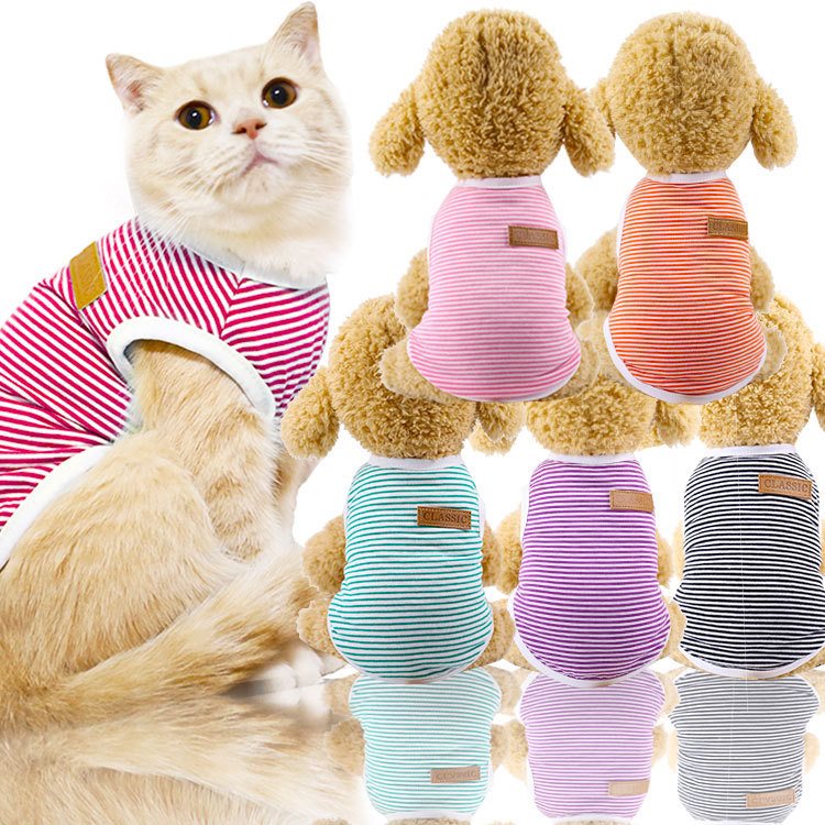 Dogs clothes Kitty clothes Pets stripe vest Medium large small-scale Dogs clothes Spring and summerin the Pet/Pet food and supplies , Pet apparel and accessories , Pet clothing/Raincoat category - from Buy2taobao.com to provide professional Taobao agent buy service