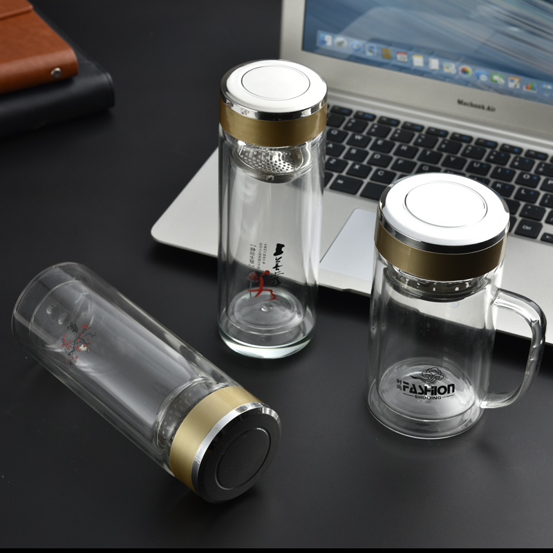 double-deck Glass glass Crystal Cup gift teacup customized Customized Printing vacuum cup business affairs Water cup Printing logoin the Tableware , Cup/Cups/Kettle , Customize/Advertising Cup category - from Buy2taobao.com to provide professional Taobao agent buy service