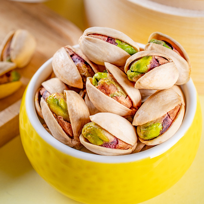 新货本色原味大颗粒开心果无漂白连罐500g散装坚果零食5斤整箱