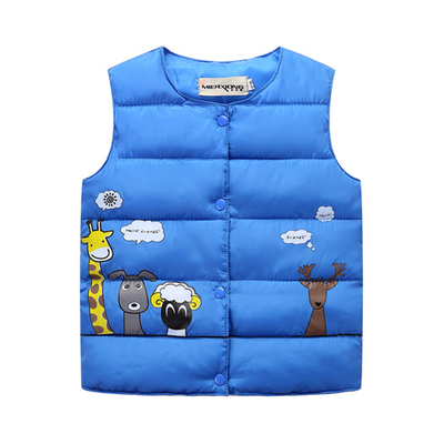 2019新款秋冬童装儿童羽绒棉马甲男童女童背心宝宝坎肩婴儿棉内胆