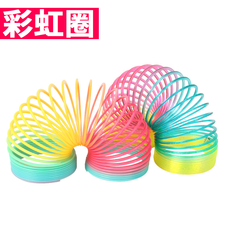 children Puzzle Toys Colorful Coil Rainbow Circle Colorful Telescoping power chain Magic Circle kindergarten Toysin the Toy/Childs/Puzzle/Building block/Model , Beads/Jigsaw/Pair/Disassembly/Beat Toy , Piles circle/Telescoping Toys category - from Buy2taobao.com to provide professional Taobao agent buy service