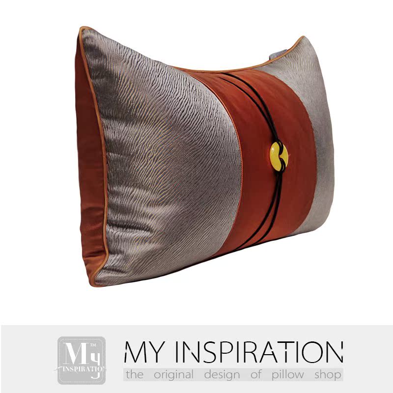fashion New Chinese style Open Houses Pillows home decoration sofa By package Cushion orange Satin decorative pattern Ping An buckle Lumbar pillowin the Home Fabric , Pillow/Pillow category - from Buy2taobao.com to provide professional Taobao agent buy service