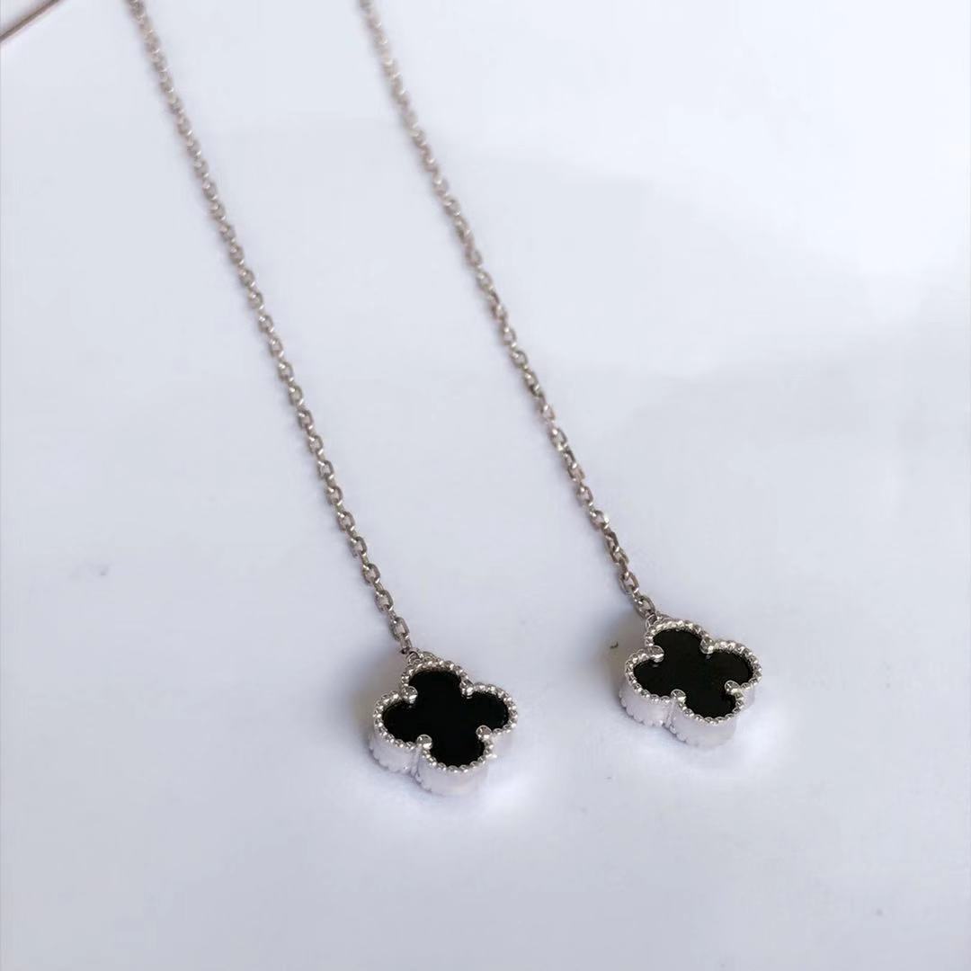 翡翠矿工墨翠四叶草耳线18K彩金镶嵌缅甸圆形网红耳钉真金送女友在类目 珠宝/钻石/翡翠/黄金, 翡翠(新), 耳饰中 - 来自Buy2taobao.com提供专业的淘宝代购服务