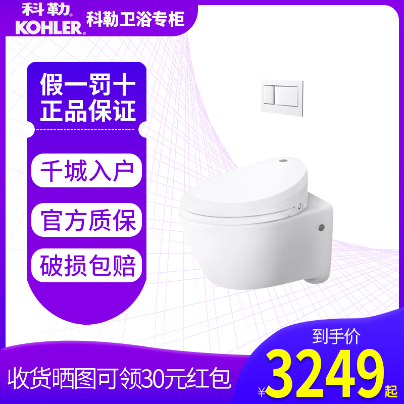 科勒壁挂式马桶挂壁座便器现代入墙挂墙坐便器隐藏式水箱K-18609T|ruв категории награду материалов, туалетные принадлежности, туалет, общий туалет - от Buy2taobao.com для оказания профессиональной услуги покупки агента Taobao