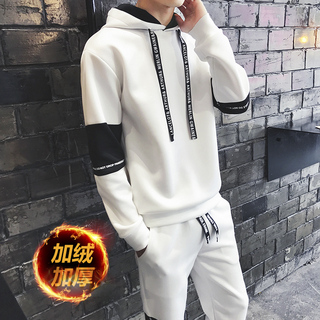 冬季卫衣男套装休闲运动帅气一套衣服中学生加