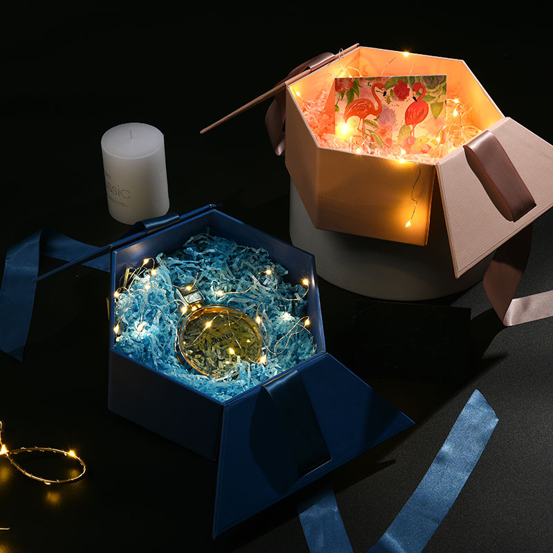 Gift box Hexagon Bridesmaid Box ins Gift box Cosmetics Perfume Packaging box exquisite Gift boxin the Festive supplies/Gift , Sugar Box/Sugar Box Accessories category - from Buy2taobao.com to provide professional Taobao agent buy service