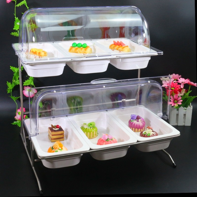 Multi-grid Melamine Buffet double-deck Fruit stand Buffet A snack Display rack Melamine Tray Snack standin the Tableware , Tableware , Fruit bowl/Fruit plate/Hamper category - from Buy2taobao.com to provide professional Taobao agent buy service