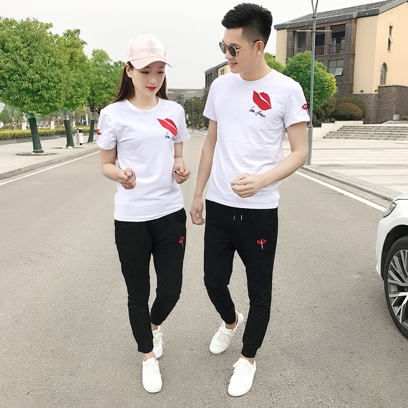motion suit summer lovers leisure time Short sleeved T-shirt trousers Two piece set Korean Edition Self cultivation Youth Running clothesin the Men's clothing, Set , Leisure sports suit category - from Buy2taobao.com to provide professional Taobao agent buy service