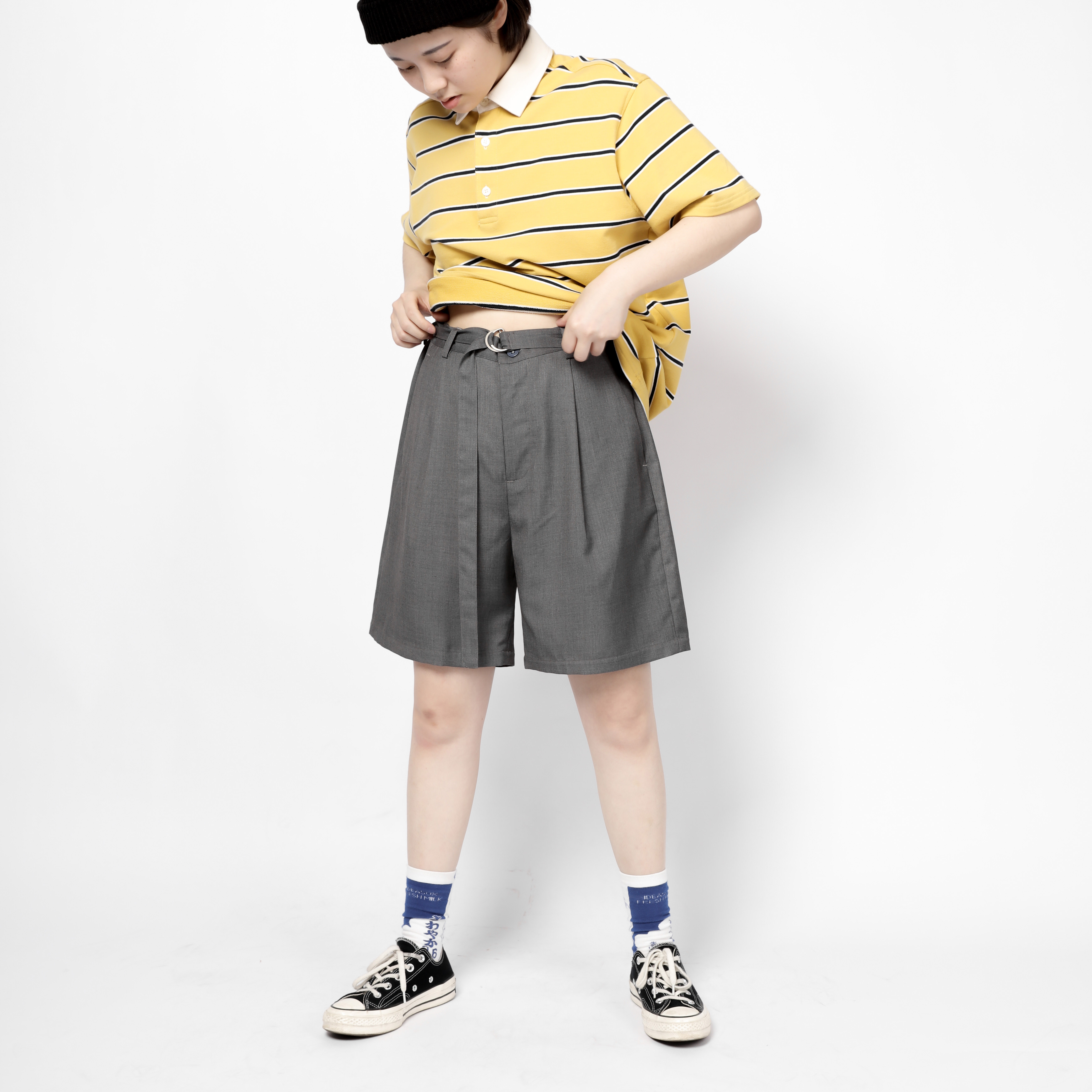 BLUELAND chic运动短裤夏男女2018新款宽松休闲显瘦黑色西装裤潮在类目 男装, 休闲裤中 - 来自Buy2taobao.com提供专业的淘宝代购服务